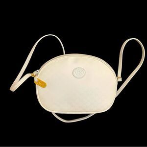 Vintage Gucci Micro GG Monogrammed Crossbody Bag White - (Authentic)
